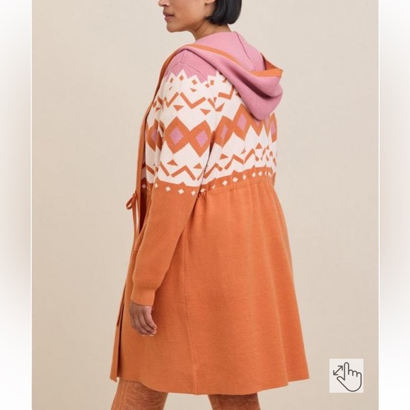 Torrid Everyday Plush Anorak Hooded Cinched Waist Sweater size 0 large 12 - Picture 2 of 4